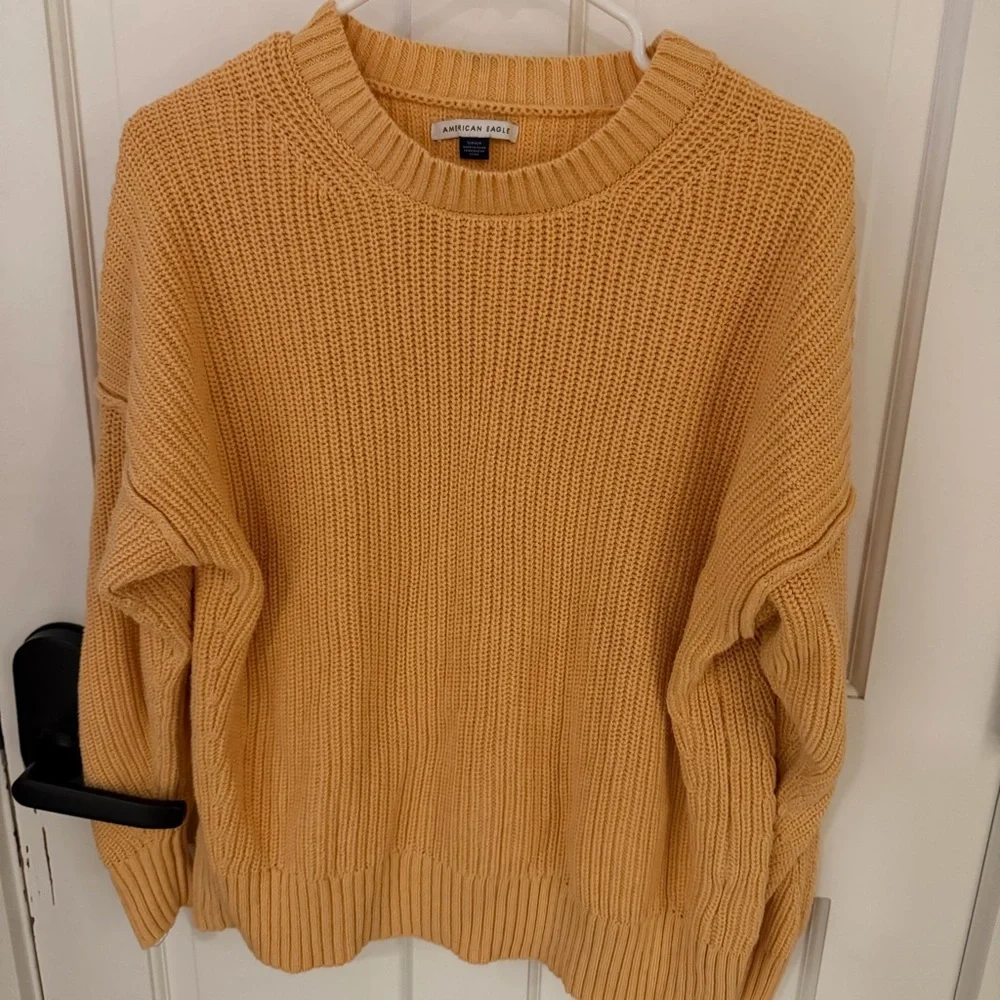 Cozy oversized orange Sweater - Picture 2 of 4